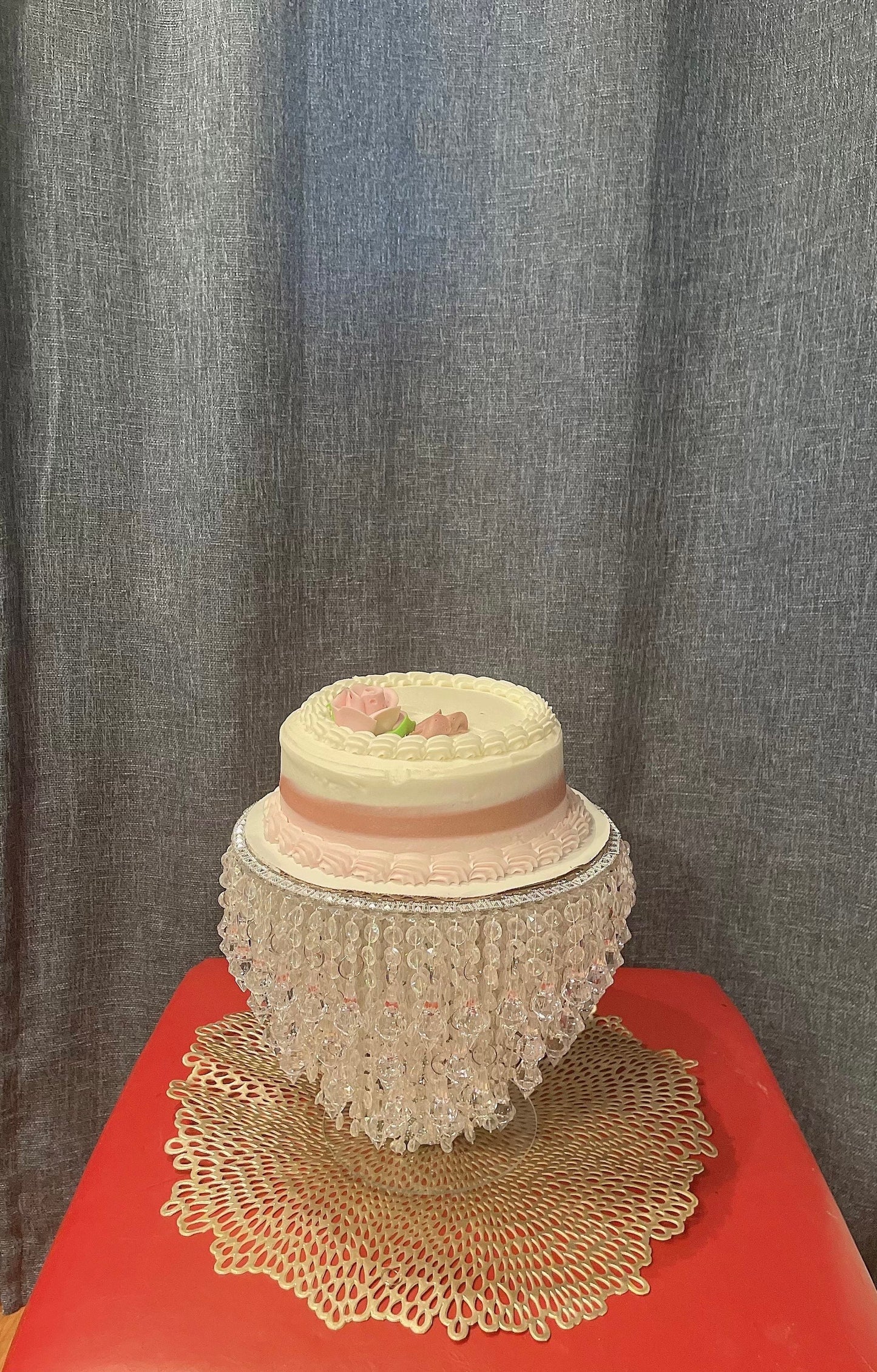 Round Cake Stand| Crystal Cascading Cake Stand