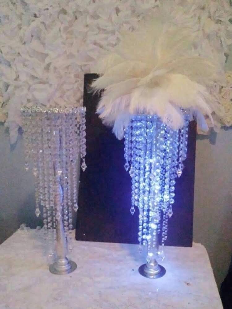 Wedding Table Centerpieces | Lighted Decor