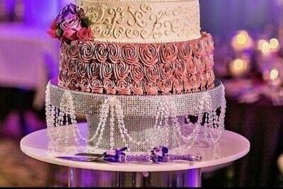 Rhinestone Wedding Anniversary Crystal Cake stand set for Party
