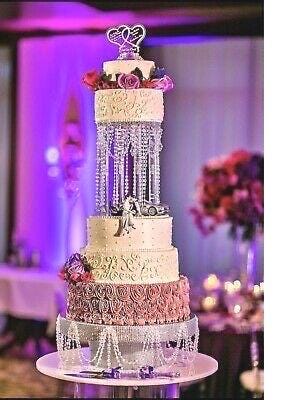 Rhinestone Wedding Anniversary Crystal Cake stand set for Party