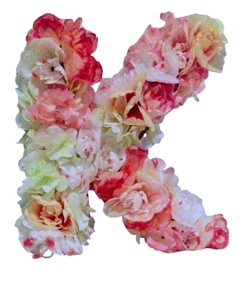 Flower Signs letters and Numbers | Freestanding or hanging