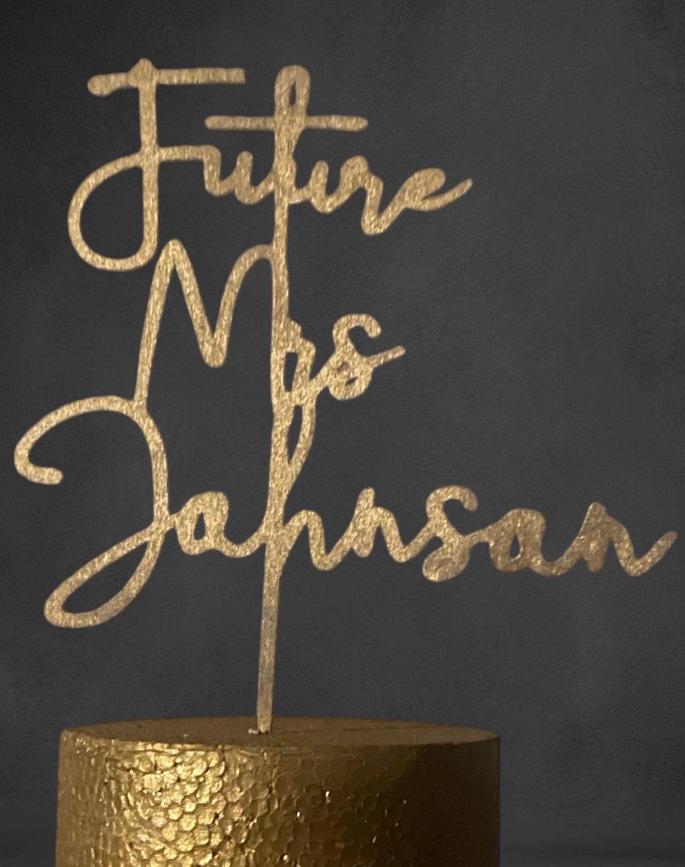 Cake Topper | Personalized Bridal Shower cake topper |Wife to be|Rustic Cake topper