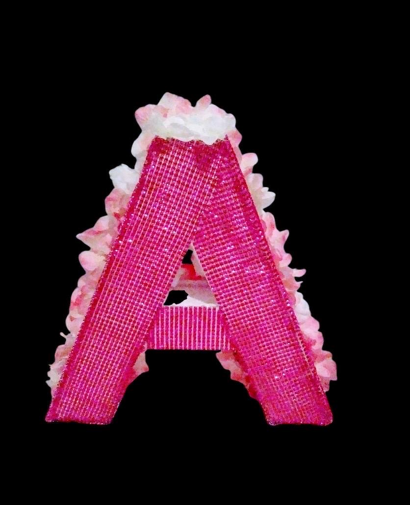 Flower Signs letters and Numbers | Freestanding or hanging