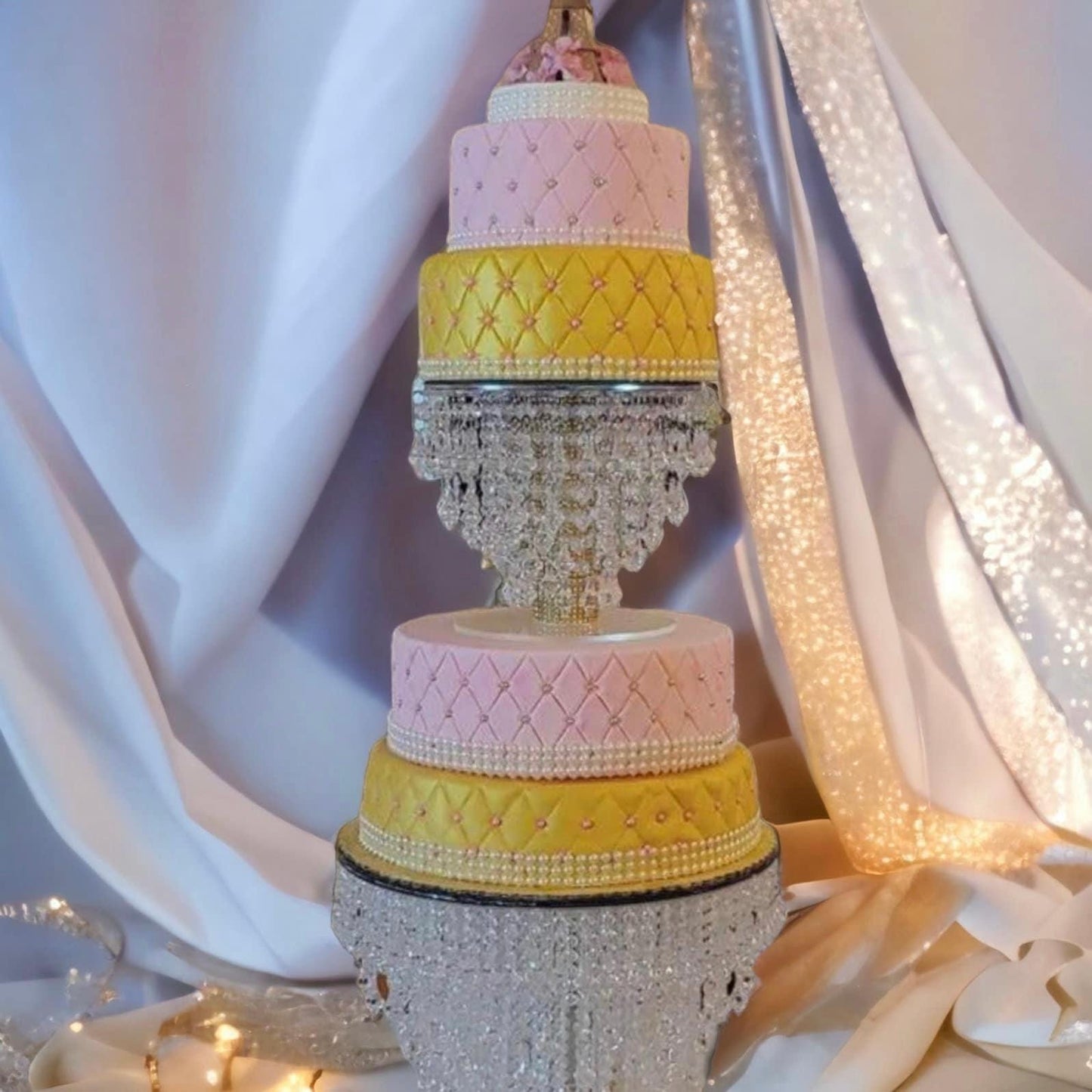 Crystal Cake Stand| Crystal Cascading Cake Stand for Wedding