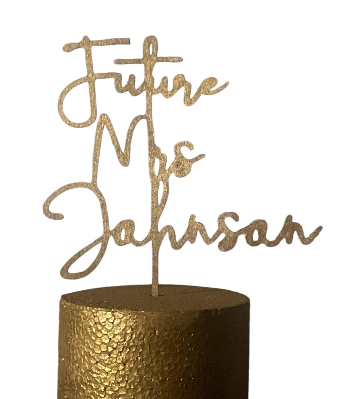 Cake Topper | Personalized Bridal Shower cake topper |Wife to be|Rustic Cake topper