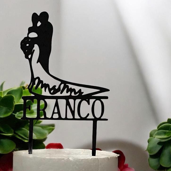 Gold Cake topper for Wedding, Personalized cake topper, Rustic wedding cake topper, Custom Mr Mrs cake topper, Anniversary Cake toppers