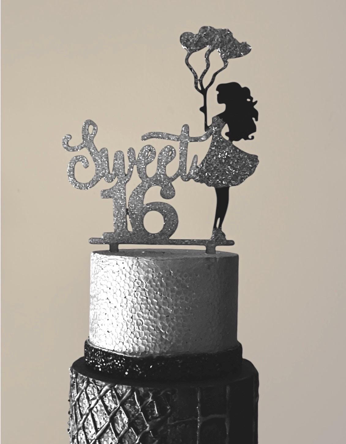 Sweet sixteen Cake topper | 16th birthday cake topper