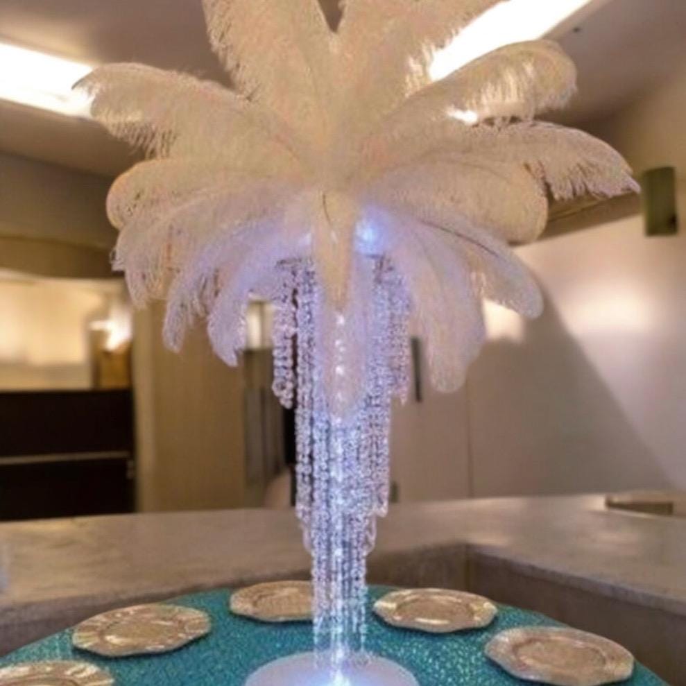 Feather Centerpiece for Wedding