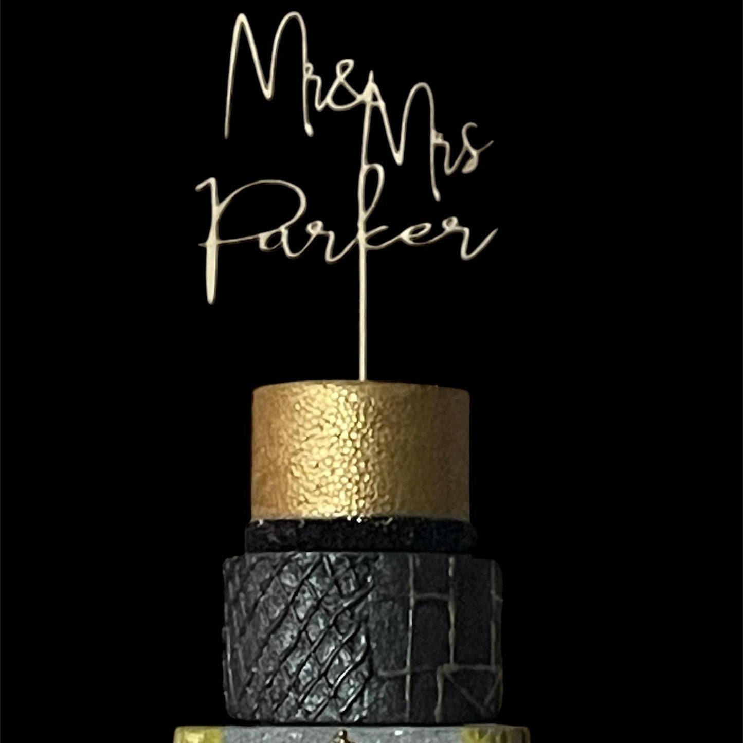 Wedding Cake Topper | Personalized couple cake topper