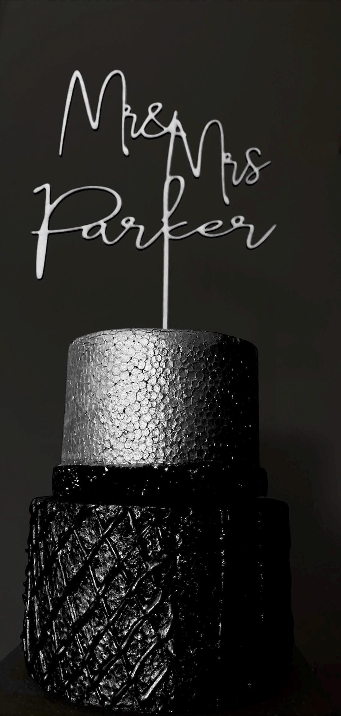 Wedding Cake Topper | Personalized couple cake topper