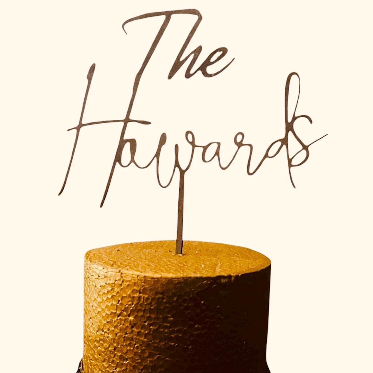 Wedding Cake Topper | Personalized cake topper |Rustic Cake topper