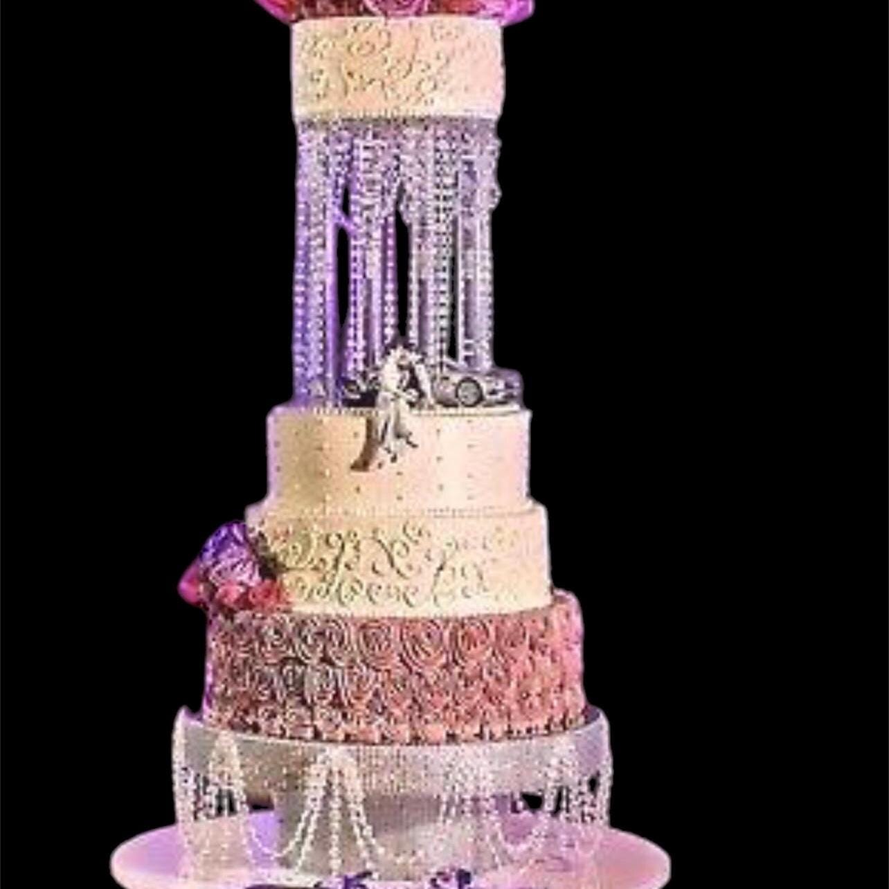 Rhinestone Wedding Anniversary Crystal Cake stand set for Party
