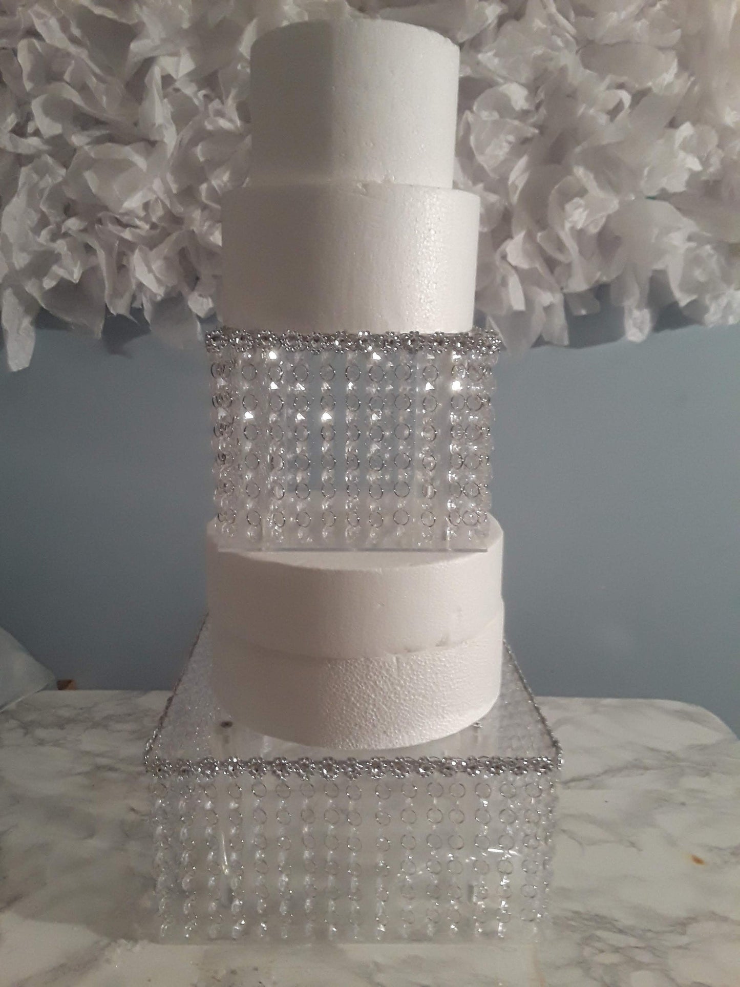Crystal Cake Stand with Led light