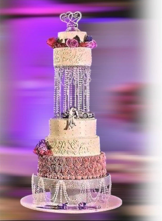 Rhinestone Wedding Anniversary Crystal Cake stand set for Party