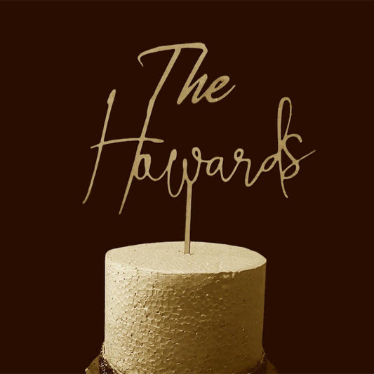 Wedding Cake Topper | Personalized cake topper |Rustic Cake topper