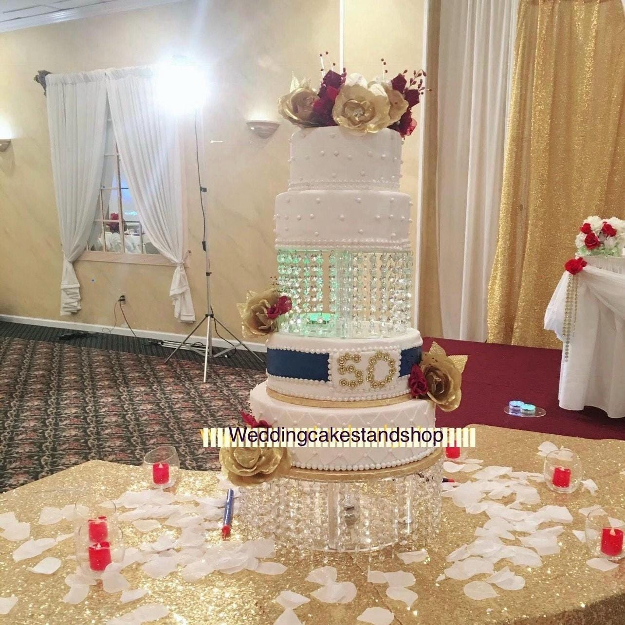 Crystal Cake Stand with Led light
