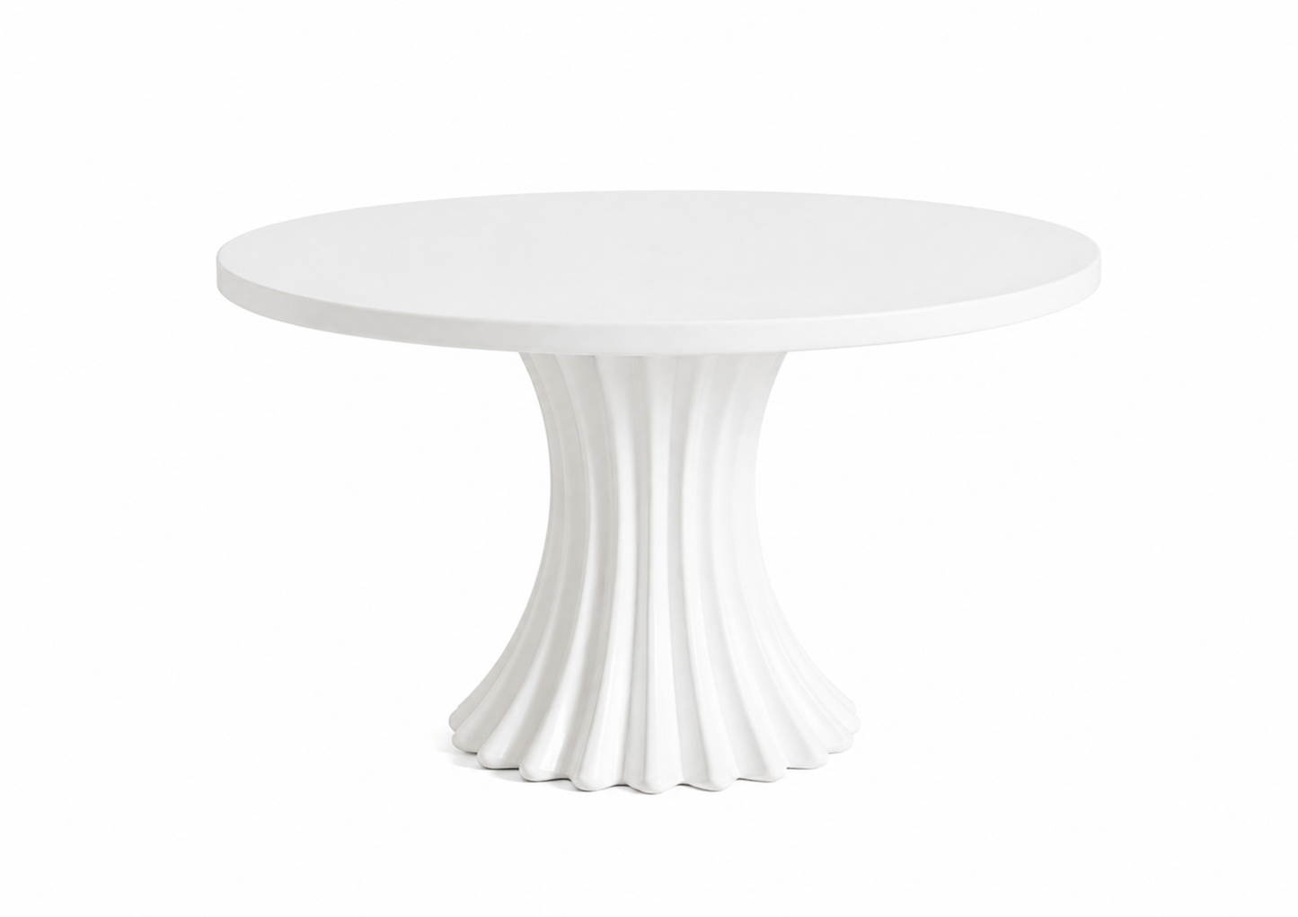 Modern Fluted Cake Stand, 3D Printed Pedestal Display, Wedding Dessert Table